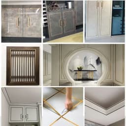 5M Gold Wall Sticker Strip Stainless Steel Flat Self Adhesive Living Room Decoration Mirrors for Home Wall Edge Strip