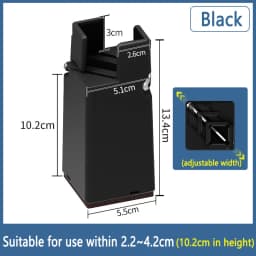 2PCS Adjustable Furniture Chair Feet Riser with Screw Clamp 2 4 Inch Height Heavy Duty Sofa Tables Bed Furniture Risers Square