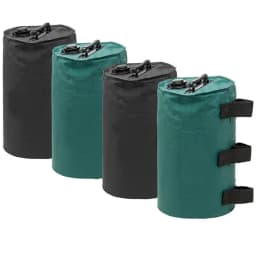 2PCS Canopy Water Weights Bag, 10KG, Heavy Duty Canopy Water Weight Bag Leg Weights for Outdoor Canopy, Tent, Black, Green