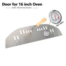 16/12 inch Pizza Oven Door Stainless Steel Pizza Oven Door Perfectly Sized for OONI Koda 16/12 inch