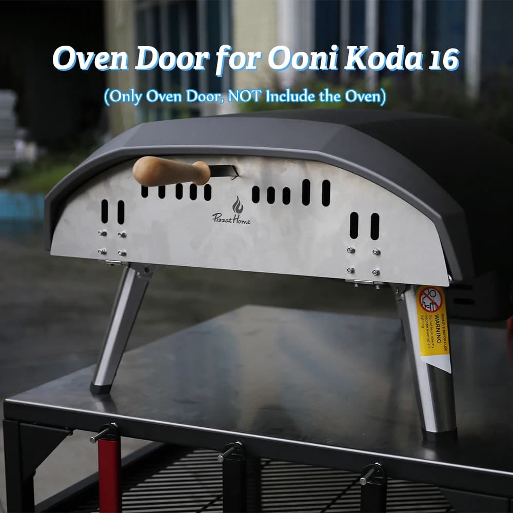 16/12 inch Pizza Oven Door Stainless Steel Pizza Oven Door Perfectly Sized for OONI Koda 16/12 inch