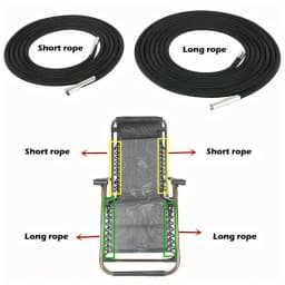 Universal Replacement Fabric Cloth for Zero Gravity Chair Patio Lounge Couch Recliners All Standard Sling Chairs 63x17 inch