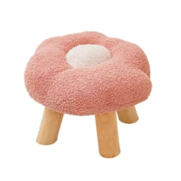 Wooden Small Foot Stool Non Slip Foot Rest Under Desk Footrest Ottoman Soft Stool for Playroom Apartment Porch Bedroom