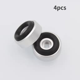 1/4/8PCS Aluminum Speaker Spikes Stand Feet Pad Rubber Buffer Floor Foot Nail for DAC Audio Sound Computer Case Repair Parts