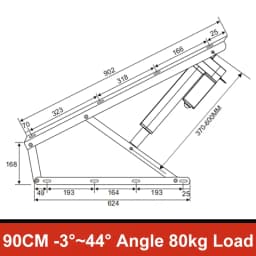 DC24V Smart Windows Sofa Bed Plate Mechanism Support Frame Electric Lifting Rod Upturn Pneumatic Support Rod Adjustable Bedstock