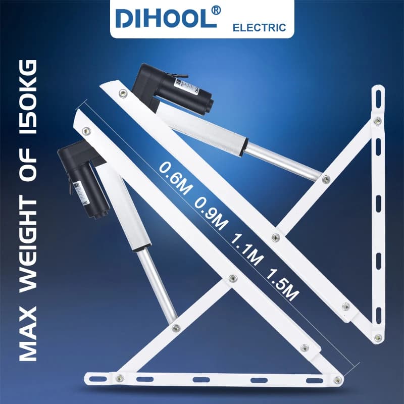 DC24V Smart Windows Sofa Bed Plate Mechanism Support Frame Electric Lifting Rod Upturn Pneumatic Support Rod Adjustable Bedstock