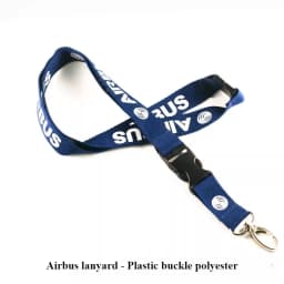 Airbus AIRBUS Boeing metal buckle hanging rope, easy to pull buckle wide version work ID, card sleeve boarding pass