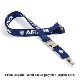 Airbus AIRBUS Boeing metal buckle hanging rope, easy to pull buckle wide version work ID, card sleeve boarding pass