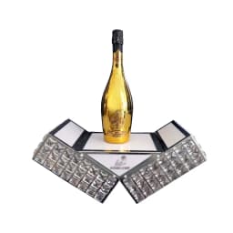 Bar Nightclub Metal Castle LED light base Whisky wine Champagne Display Carrier Holder Bottle Presenter Glorifiers with Laser