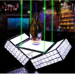 Bar Nightclub Metal Castle LED light base Whisky wine Champagne Display Carrier Holder Bottle Presenter Glorifiers with Laser