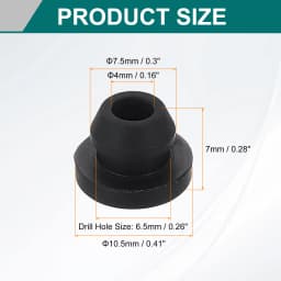 24Pcs Rubber Grommets ID 2-11mm Snap Firewall Hole Plug Anti-Scratch Hole Cover Plug for Electrical Box Cable Wiring Black