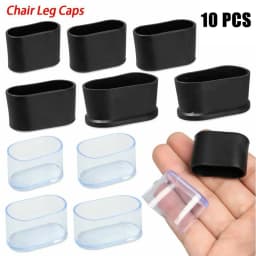 Oval Covers Chair Leg Cap 10Pcs Patio Rubber Floor Protectors For Outdoor Furniture Garden Office 2022 Durable