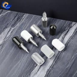 20set Self-tapping Screws Cabinet Bracket Laminate Support Glass Studs Pegs Nonslip Partition Nail For Wooden Wardrobes Cabinets