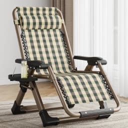 Nordic Folding Recliner Comfortable Tatami Armchair Portable Lounge Chair with Backrest Rattan Seating for Living Room