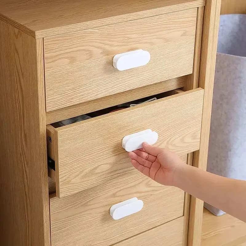 2 PCS Self Adhesive Handles for Window Cabinet Drawer Ideal for Door Wardrobe Sliding Door Organizing Auxiliary Device