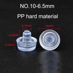 10/20pcs Round PVC Furniture Foot Nail Rubber Glide Nail Office Table Chair Leg Floor Protector Round Sliding Disc Noise Killer