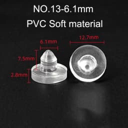 10/20pcs Round PVC Furniture Foot Nail Rubber Glide Nail Office Table Chair Leg Floor Protector Round Sliding Disc Noise Killer