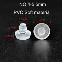 10/20pcs Round PVC Furniture Foot Nail Rubber Glide Nail Office Table Chair Leg Floor Protector Round Sliding Disc Noise Killer
