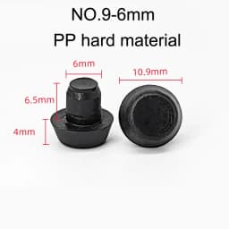 10/20pcs Round PVC Furniture Foot Nail Rubber Glide Nail Office Table Chair Leg Floor Protector Round Sliding Disc Noise Killer