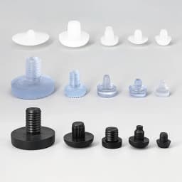 10/20pcs Round PVC Furniture Foot Nail Rubber Glide Nail Office Table Chair Leg Floor Protector Round Sliding Disc Noise Killer