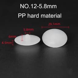 10/20pcs Round PVC Furniture Foot Nail Rubber Glide Nail Office Table Chair Leg Floor Protector Round Sliding Disc Noise Killer