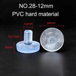 10/20pcs Round PVC Furniture Foot Nail Rubber Glide Nail Office Table Chair Leg Floor Protector Round Sliding Disc Noise Killer