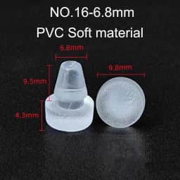 10/20pcs Round PVC Furniture Foot Nail Rubber Glide Nail Office Table Chair Leg Floor Protector Round Sliding Disc Noise Killer