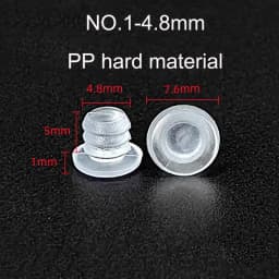 10/20pcs Round PVC Furniture Foot Nail Rubber Glide Nail Office Table Chair Leg Floor Protector Round Sliding Disc Noise Killer