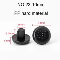 10/20pcs Round PVC Furniture Foot Nail Rubber Glide Nail Office Table Chair Leg Floor Protector Round Sliding Disc Noise Killer