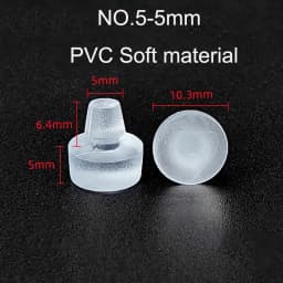 10/20pcs Round PVC Furniture Foot Nail Rubber Glide Nail Office Table Chair Leg Floor Protector Round Sliding Disc Noise Killer