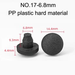 10/20pcs Round PVC Furniture Foot Nail Rubber Glide Nail Office Table Chair Leg Floor Protector Round Sliding Disc Noise Killer
