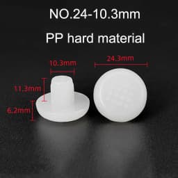 10/20pcs Round PVC Furniture Foot Nail Rubber Glide Nail Office Table Chair Leg Floor Protector Round Sliding Disc Noise Killer