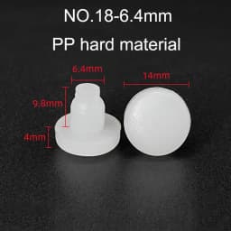 10/20pcs Round PVC Furniture Foot Nail Rubber Glide Nail Office Table Chair Leg Floor Protector Round Sliding Disc Noise Killer