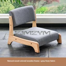 Modern Lazy Sofa Chair Japanese Living Room Furniture Back Floor Nordic Wind Bay Window Wood Low Chair