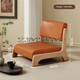 Modern Lazy Sofa Chair Japanese Living Room Furniture Back Floor Nordic Wind Bay Window Wood Low Chair
