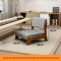 Modern Lazy Sofa Chair Japanese Living Room Furniture Back Floor Nordic Wind Bay Window Wood Low Chair