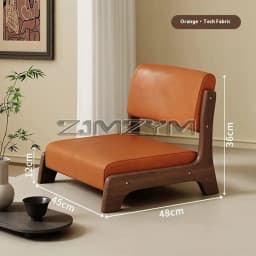 Modern Lazy Sofa Chair Japanese Living Room Furniture Back Floor Nordic Wind Bay Window Wood Low Chair