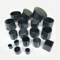 Round Black PVC Soft Rubber Pipe Sleeve Tube Cap Table Chair Foot Pad Protective Cover 6 8 10 12 14 16 19 20 22 25-120mm