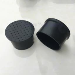 Round Black PVC Soft Rubber Pipe Sleeve Tube Cap Table Chair Foot Pad Protective Cover 6 8 10 12 14 16 19 20 22 25-120mm