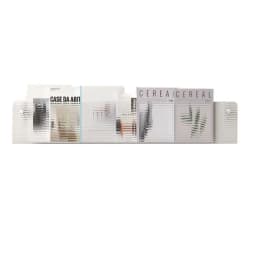 Acrylic Magazine Rack Wall Mount Literature Organizer Floating Bookshelves Italian Brochure Holder Pamphlet Stand Hang Display