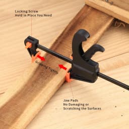 5/2pcs Woodworking Clamp F Hard Quick Release Ratchet Speed Squeeze Clip Kit Long Carpenter Set Nylon Gadget Work Bar 4inch