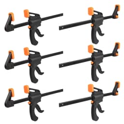 5/2pcs Woodworking Clamp F Hard Quick Release Ratchet Speed Squeeze Clip Kit Long Carpenter Set Nylon Gadget Work Bar 4inch