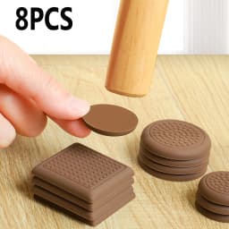 8PCS Home Self-Adhesive Table Leg Caps Furniture Leg Pad Sofa Chair Feet Cover Floor Protector