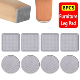 8PCS Home Self-Adhesive Table Leg Caps Furniture Leg Pad Sofa Chair Feet Cover Floor Protector
