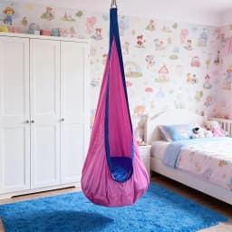 Heavy Duty Hammock Chair, Portable Indoor/outdoor Swing with Inflatable Pillow and Pocket - Ideal Choice for Camping and Balcony