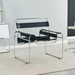Vasily Chair Designer Single Used Casual Sofa Chair Stainless Steel Saddle Leather Living Room Balcony Study Chair Sofa Chairs