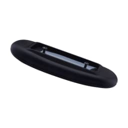 2Pcs Armrest Arm Pad Cap Cover Cushion for Office Gaming Swivel Chair Black PU Leather