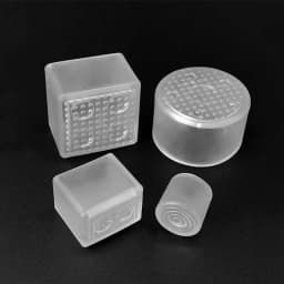 Transparent Rectangle 15-40mm Round 10-76mm Oval Chair Leg Caps Clear PVC Non-Slip Furniture Table Cover Feet Sock Protector Pad