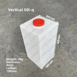 60L PE Plastic Square Water Tank for Food Trucks and RVs Large-Capacity Household Water Storage Barrel with Lid