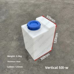 60L PE Plastic Square Water Tank for Food Trucks and RVs Large-Capacity Household Water Storage Barrel with Lid